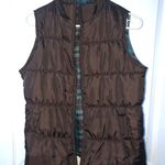 Brown Reversible Puffer Vest Photo 0