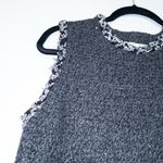 ZARA Black Sequined Passementerie Sweater Dress Size Small Photo 2