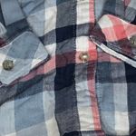 Boston Traders Shirt Blue Plaid Lightweight Hoodie New S Photo 3