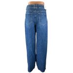 Paige Sasha Womens Blue Wide Leg Baggy High Rise Medium Wash Denim Jeans Size 31 Photo 2