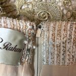 Randi Rahm lined cocktail Elegant Formal Gold Lace Pencil Skirt Sz 6 Photo 11