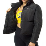 Champion  black puffer tech fill damen zip up jacket coat Small women’s Photo 0