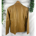 Susan Graver  Ruffle Front Leather Jacket Photo 4