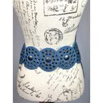 8 Other Reasons  Montana Stallion Belt Studded Blue Denim 43" Photo 14