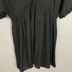 Talulah Dress Babydoll Esme Black Deep V-Neck Front Back Mini Short Sleeve Large Photo 6