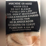 Mesh +Lace cream and tan stripe sleeveless hoodie poncho Size M Photo 6