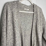 Madewell  Midland Long Sleeve Open Front Cardigan Sweater Small Gray Black Cotton Photo 3