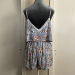 🩵 Floral Shorts Jumper Blue Size M Photo 3