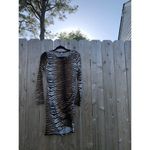 Grecerelle Tiger‎ Print Bodycon Dress Size Small animal long sleeve club summer Brown Photo 1