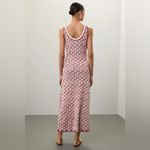 Rabanne Monogram Maxi Dress Red Size L Photo 2