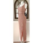 Adrianna Papell  Metallic Pleated Long Gown in Rose, Size 8 NEW w/Tag $229 Photo 5
