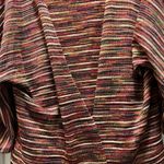 Choices 3/4 length sleeve kimono cardigan sweater XL Festive Fall Metallic Brown Photo 2