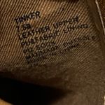 Steve Madden  Leather Suede Thinker Booties Tan Boot Block Stacked Heel Size 7.5 Photo 14