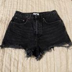 ZARA Black Denim Shorts Photo 0