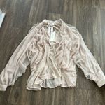 TJ Maxx Chic Sheer Button Down Blouse Photo 1