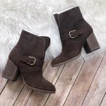 Isola  Women's Lavoy Suede Brown Textured Ankle Boots Size 8.5 NEW‎ Photo 4