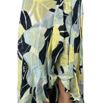 The Koopless Multicolor Hibiscus Floral Ruffle Midi Hi Photo 0