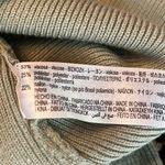 ZARA  Green Ribbed Bodysuit Long Sleeve Square Neck Button Detail Size M Photo 5