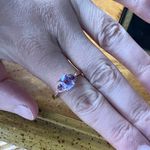 Rose de France Amethyst Sterling Silver Ring Size 10 Photo 3