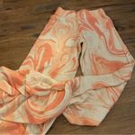 Jaded London  Orange Swirl Ruched Hem Printed Knit Joggers Size US 2 s small Photo 8