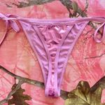 pink metallic cheeky bikini bottom Size XS Photo 1