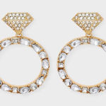 Ring nwt bride Marriage Material Drop Earrings Photo 0