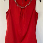 Worthington V Neck Cut Out Sleeveless Top Photo 0
