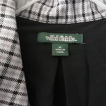 Wild Fable Jacket Women's Size Medium Purple Black Plaid Cropped Long Sleeve Photo 4