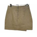 Amaryllis Corduroy Cross Over Mini Skirt XS Tan Photo 2