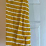 Old Navy Mustard Yellow Striped Sleeveless Top with Front Tie Detail XS B34 Photo 5
