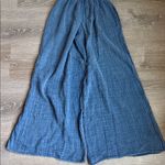 Anthropologie  Daily Practice The Aster Pants Wide Leg Gauzy Blue Small Photo 10
