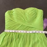 Women’s Lime Green Short Chiffon Prom Party Homecoming Dress Size 8 NWT Green Photo 7