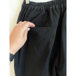 ALL TIME HIE Women's Ankle Zip Convertible Wide Leg Pants Black Size Large‎ Photo 3
