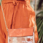 UT clear bag rust burnt football stadium approved Longhorns crossbody concert Orange Photo 0