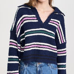 Free People  Kennedy Striped Pullover Sweater | New With Tags Size Medium Photo 0