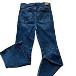 American Eagle Super High Rise Flare Jeans 14 Reg split hem Cloudy blue wash Photo 2