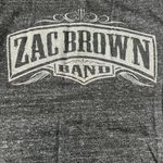 Zac Brown Band Graphic TShirt Gray Size Small Black Photo 1