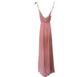 Pink Lily  "Once in a Lifetime"‎ Backless Crochet Top Maxi Dress Pink Stretch S Photo 2
