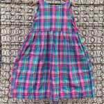Vintage Baby on Board rainbow plaid jumper maternity dress Size undefined Photo 1