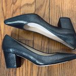 Jon Josef Block Heel Pointed Toe Leather Heels Black size 6 textured Photo 4