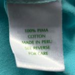 Lilly Pulitzer Turquoise Blue Short Sleeve Crew Neck Fitted Tee Shirt Size M Photo 4