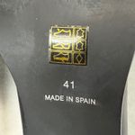 Free People Hayden Black Leather Heeled Loafers Chain Accent Size 41 US 10 Photo 13