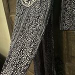 World Market Purple White Embroidery Global Side Splits Maxi Dress Small/Medium Size undefined Photo 4