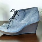 Cole Haan  X Air Women's Ankle Boots Booties Wedge Size 9 B Cornflower Blue Suede Photo 0