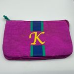 Kipling A Rare Vintage  Orchid Pink “K” Monogram Zip Makeup Cosmetic Bag Photo 0