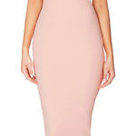 Nookie Athena Off Shoulder Midi Dress in Blush NWT Sz XS Photo 0