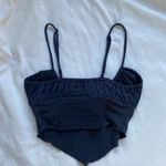 Urban Outfitters charcoal black  bow tank top Photo 3