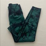 SheIn (NWOT) Marbled Scrunchy Butt Leggings in Green/Black, Small Photo 0