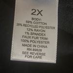 LOGO By Lori Goldstein  Denim Jacket w/Faux Sherpa Trim - Black Wash Sz 2X Photo 7