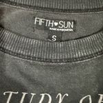 Fifth Sun Black Sweatshirt with Graphic Design. Vintage sweater. Photo 4